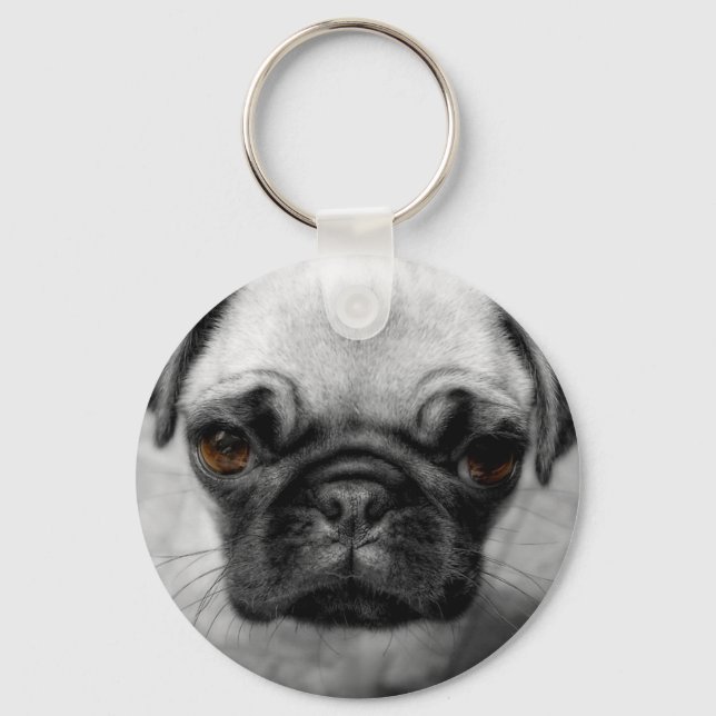 Pug Pup Keychain (Front)