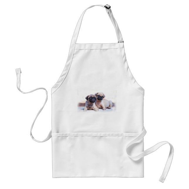 Pug puppies Apron (Front)