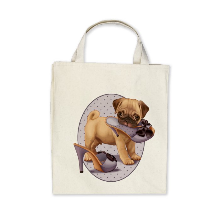 Pug Puppy and Shoe Bags