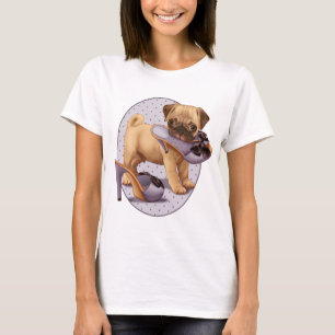 Pug Puppy and Shoe T-Shirt