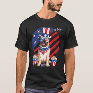 Pug Puppy Dog 4 Th Of July Patriotic American Usa T-Shirt