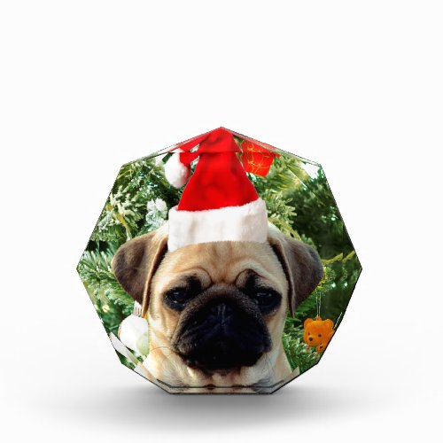 Pug Puppy Dog Christmas Tree Ornaments Snowman Award
