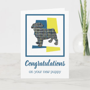 Pug Puppy Dog Congratulations Greeting Card