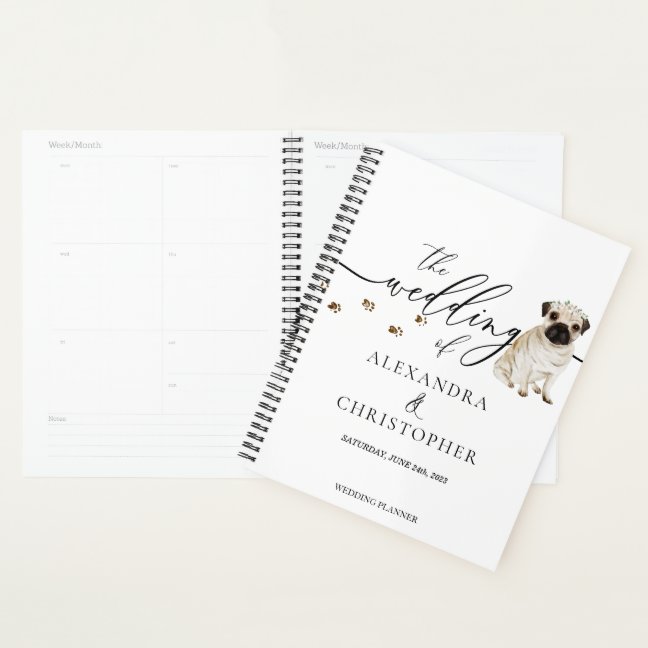 PUG puppy Dog Love Wedding Planner