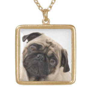 Pug Puppy Dog Pendant Necklace