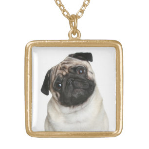 Pug Puppy Dog Pendant Necklace