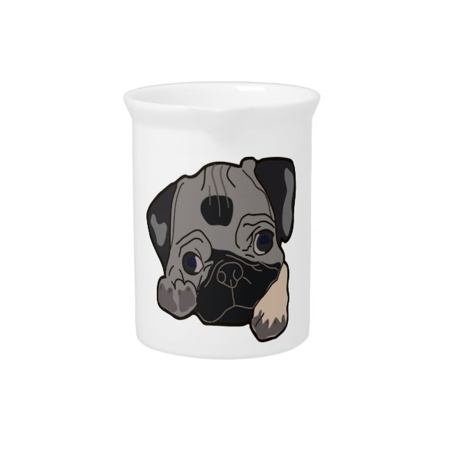 PUG PUPPY DOG PITCHER (Front)