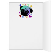Pug Puppy Dog PopArt Retro Style (Inside (Left))