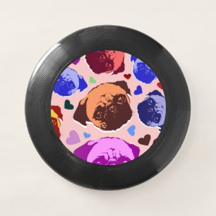 Pug Puppy Dog PopArt Retro Style Wham-O Frisbee