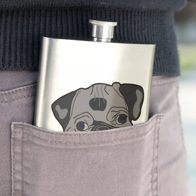PUG PUPPY FLASK (In Situ)