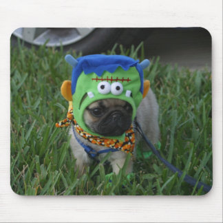 Pug Puppy Frankenpug Mouse Pad