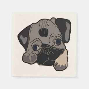 PUG PUPPY NAPKINS