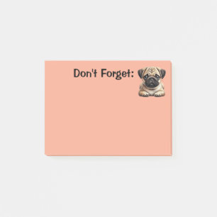 Pug Puppy Post-it Notes