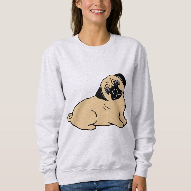 Pug Puppy Women's Sweatshirt (Front)