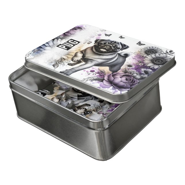 Pug- puzzle  (Lid Open)