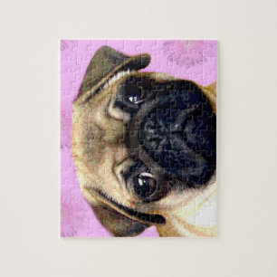 Pug puzzle with tin