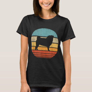 Pug Retro Vintage 60s 70s Sunset Dog Lovers Men Wo T-Shirt