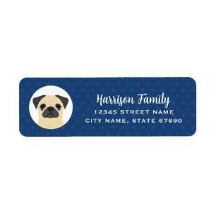 Pug Return Address Labels