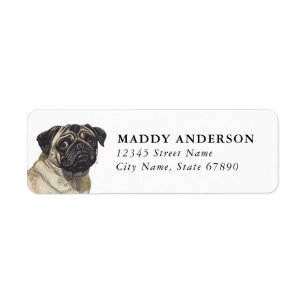 Pug Return Address Labels