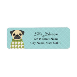 Pug Return Address Labels