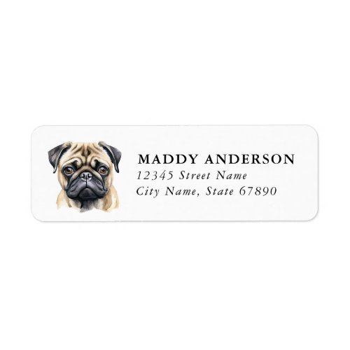 Pug Return Address Labels