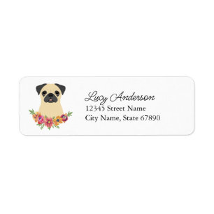 Pug Return Address Labels