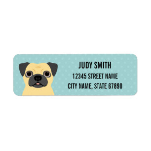 Pug Return Address Labels