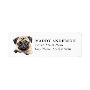Pug Return Address Labels