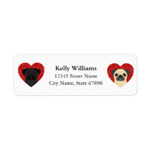 Pug Return Address Labels