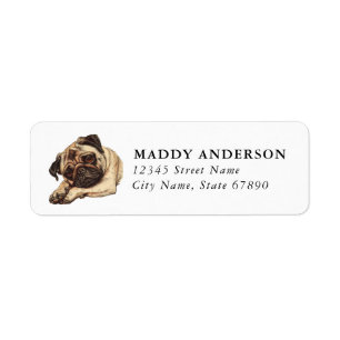 Pug Return Address Labels