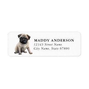 Pug Return Address Labels