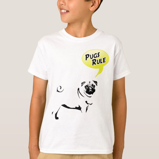 Pug Rules T-Shirt (Front)