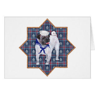 Pug Sailor Cards