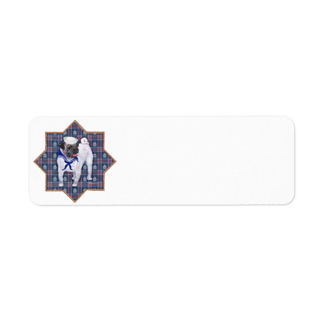 Pug Sailor Label (Front)
