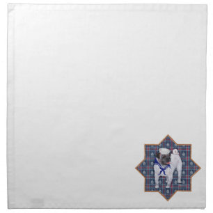 Pug Sailor Napkin