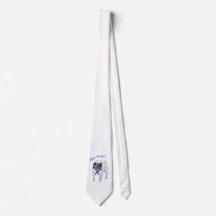 Pug Sailor Neck Tie