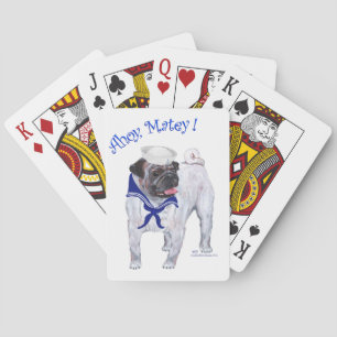 Pug Sailor Poker Cards