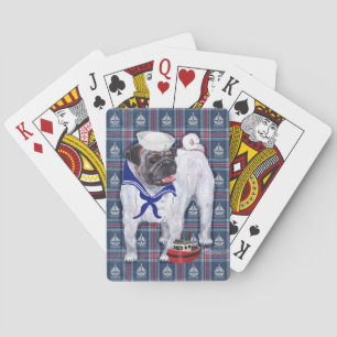 Pug Sailor Poker Cards