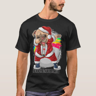 Pug Santa Dabbing Merry Christmas Pugmas - Pug Mer T-Shirt