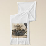 Pug Scarf<br><div class="desc">Cute face of a pug dog.</div>