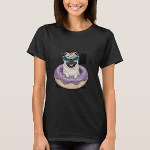 Pug Shirt Funny DJ Majestic Donut Dog T Shirt Tee