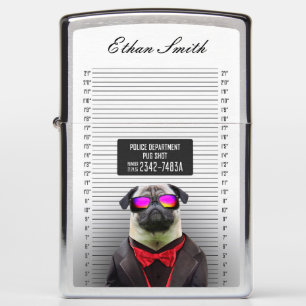 Pug Shot Zippo Lighter