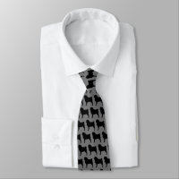 Pug Silhouettes | Dogs Pattern Grey and Black