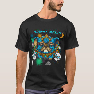 Pug Skull Candy 5 COZUMEL MEXICO T-Shirt