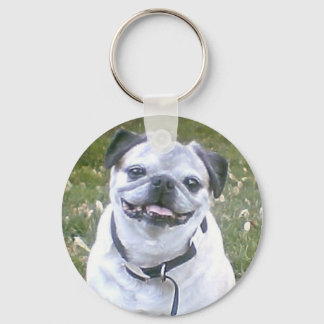 Pug Small Dog Keychain