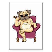 Pug Smoking Cigar | Really Cool Pug Dog