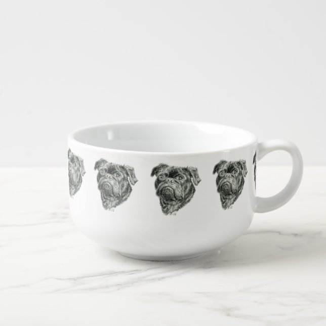 Pug Soup Mug (Left)