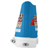 Pug Squad High Top Sneakers Shoes (Left Shoe Back)
