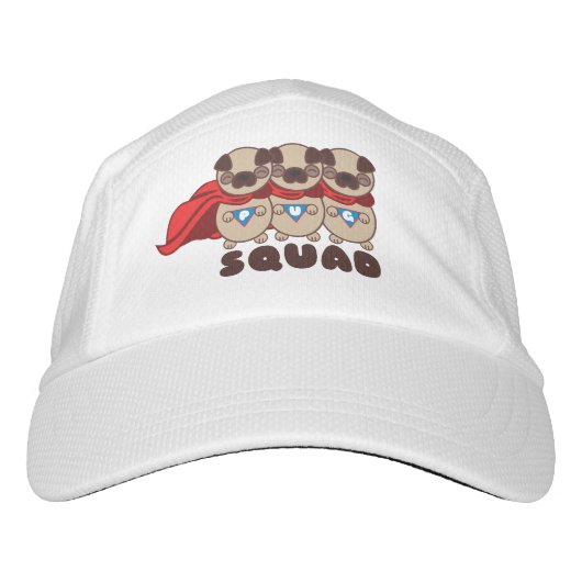 Pug Squad Pugs To The Rescue Hat Cap (Front)