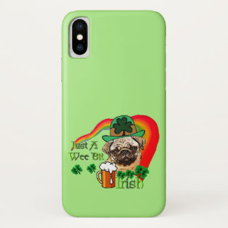 Pug St Patricks iPhone X Case